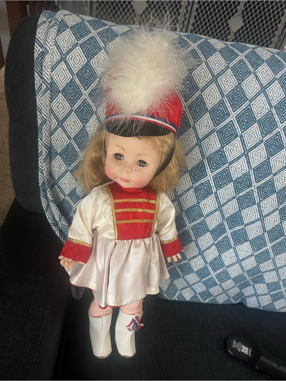 Vintage Majorette Band Doll in Red and White  Effanbee  1960’s
